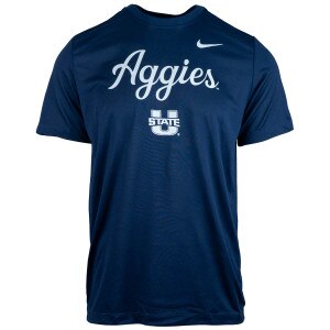 Nike aggies u-state script navy unisex t-shirt